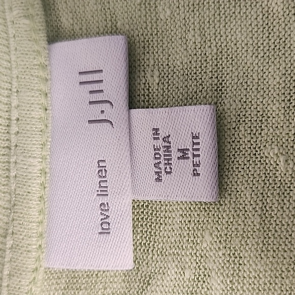 J. Jill lime green linen tank top- Sz M - Picture 4 of 6